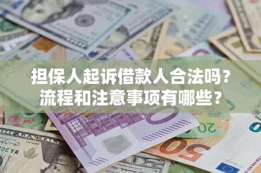 武汉担保人起诉借款人合法吗？流程和注意事项有哪些？