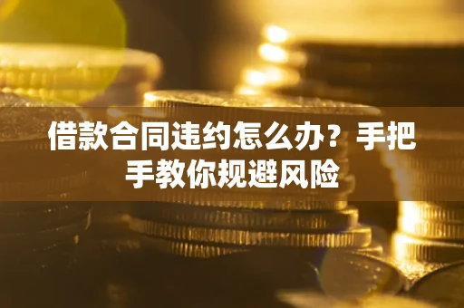 武汉借款合同违约怎么办？手把手教你规避风险