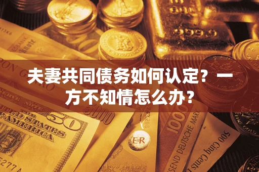 武汉夫妻共同债务如何认定？一方不知情怎么办？