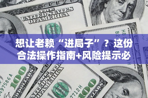 武汉想让老赖“进局子”？这份合法操作指南+风险提示必须看！